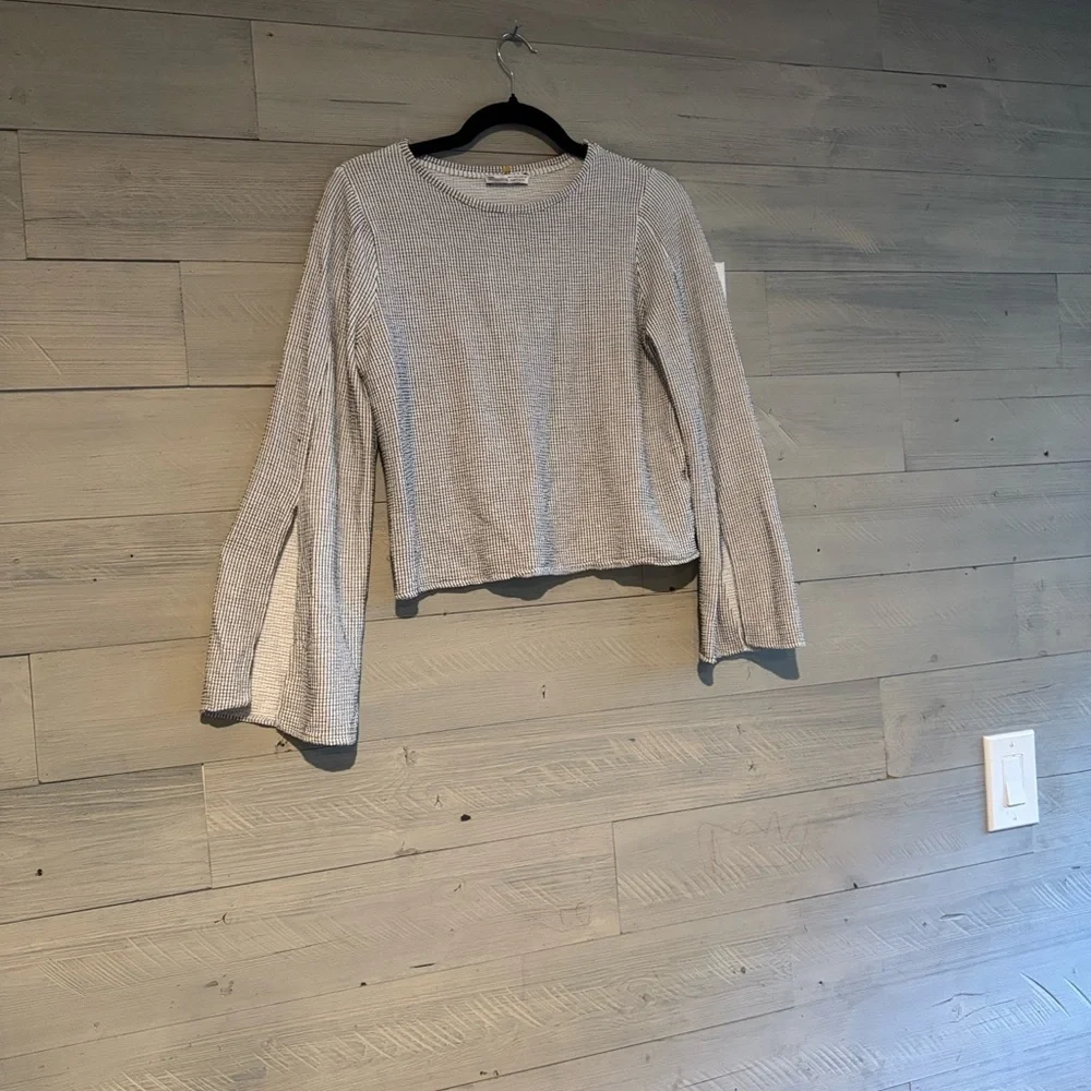 Zara Monochrome Long Sleeve Top
